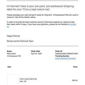 Poshmark not tracking